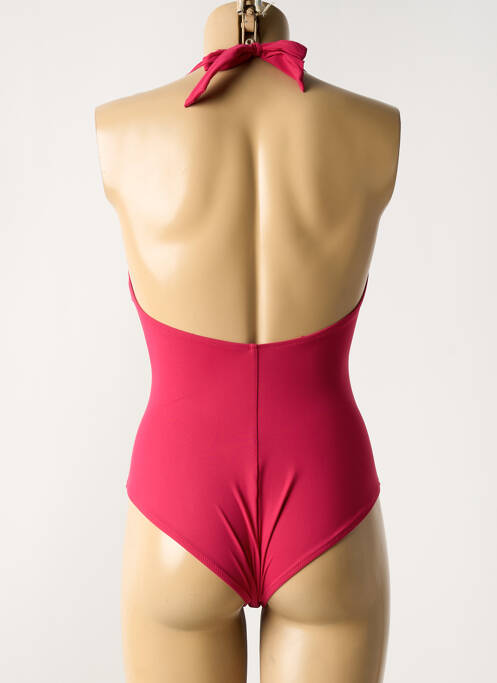 Maillot de bain 1 pièce stretch haut soutien-gorge moulé rose MARYAN MEHLHORN femme