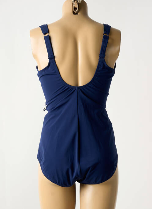 Maillot de bain 1 pièce imprimé fantaisie bleu AMOENA femme