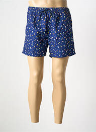 Short de bain imprimé fantaisie bleu HOM homme
