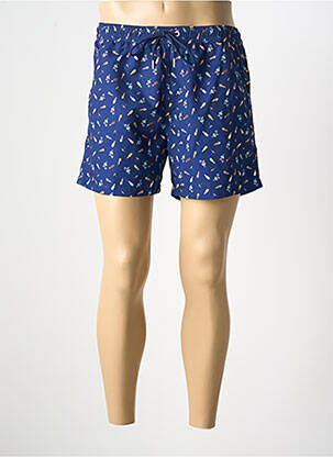 Short de bain imprimé fantaisie bleu HOM homme