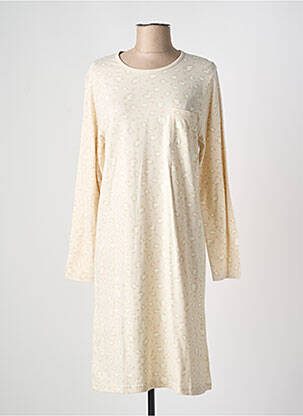 Chemise de nuit manches longues beige CHRISTIAN CANE femme