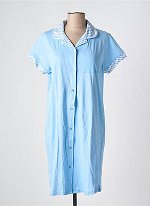Chemise de nuit manches longues bleu CHRISTIAN CANE femme