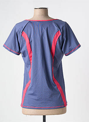 Top imprimé fantaisie manches courtes bleu AMOENA femme