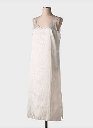 Chemise de nuit col v beige REGENCE femme