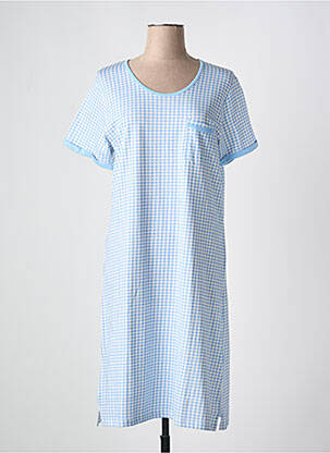 Chemise de nuit col v bleu CHRISTIAN CANE femme