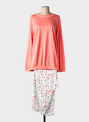 Pyjama coupe droite orange CALIDA femme