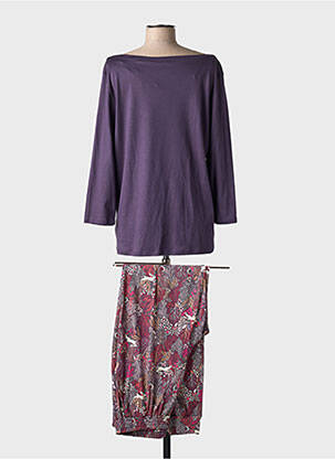 Pyjama coupe droite violet CALIDA femme