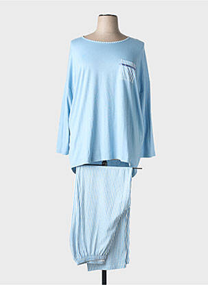 Pyjama coupe droite bleu CHRISTIAN CANE femme