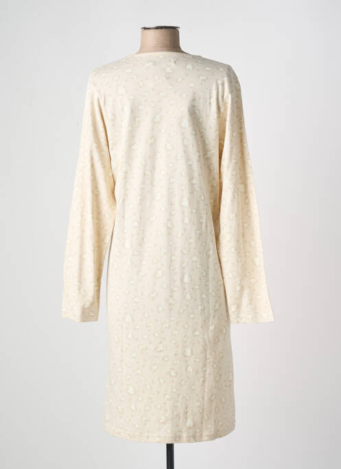 Chemise de nuit manches longues beige CHRISTIAN CANE femme