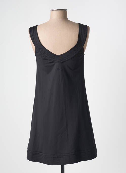 Robe de plage fines bretelles noir LIVIA femme