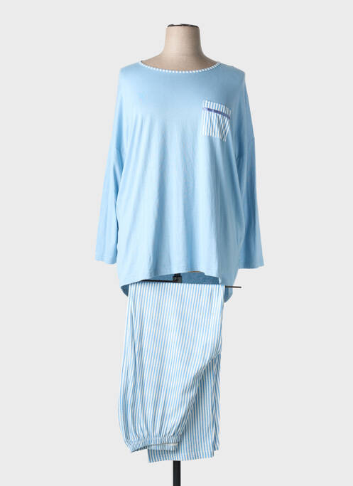 Pyjama coupe droite bleu CHRISTIAN CANE femme