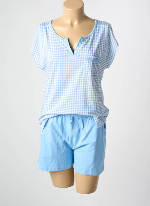 Pyjama col v bleu CHRISTIAN CANE femme