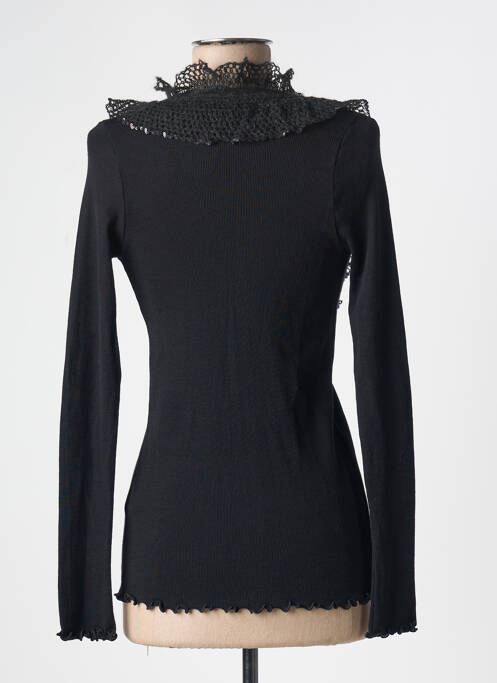 Gilet manches longues noir MORETTA pour femme