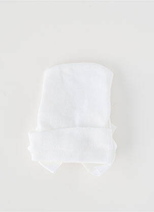 Bonnet blanc SANS MARQUE fille