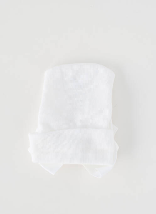 Bonnet blanc SANS MARQUE fille