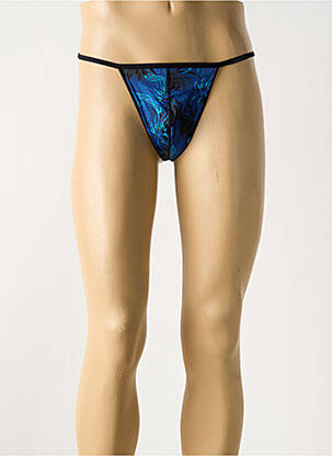 String effet matière satinée bleu HOM homme