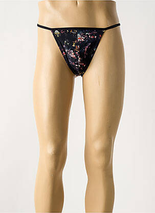String effet matière satinée noir HOM homme