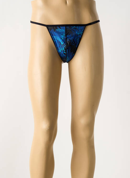 String effet matière satinée bleu HOM homme