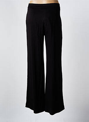 Pantalon droit fermeture zippée sous rabat boutonné noir LOLA ESPELETA femme