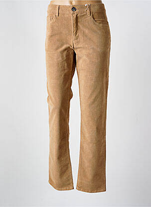 Pantalon slim fermeture zippée sous rabat boutonné beige TBS homme