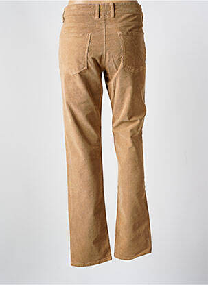 Pantalon slim fermeture zippée sous rabat boutonné beige TBS homme