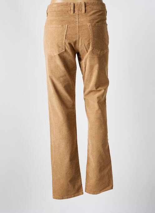 Pantalon slim fermeture zippée sous rabat boutonné beige TBS homme