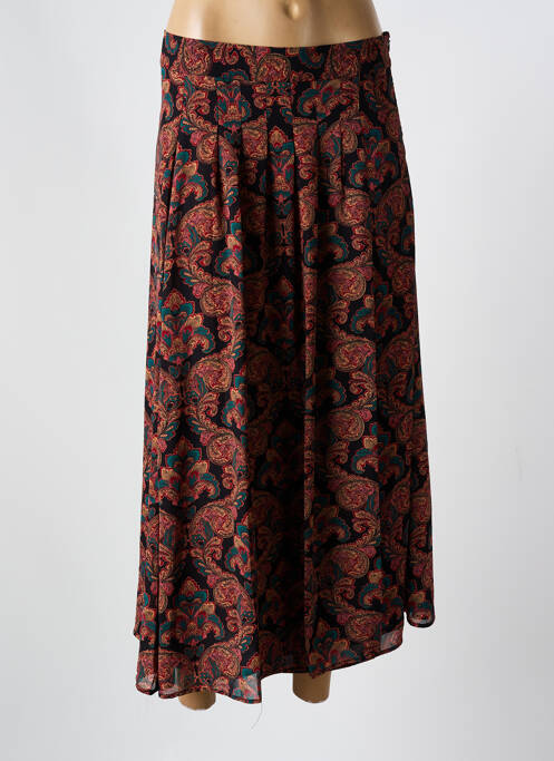 Jupe longue imprimé fantaisie noir MOLLY BRACKEN femme
