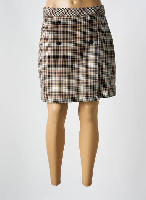 Jupe courte beige LOLA ESPELETA pour femme