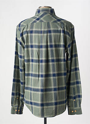Chemise manches longues imprimé carreaux vert SAINT JAMES homme