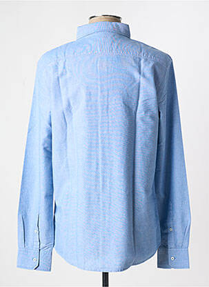 Chemise manches longues coupe cintrée bleu TBS homme