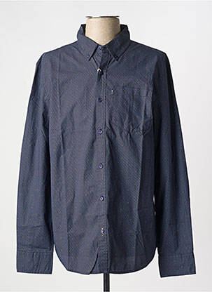 Chemise manches longues imprimé fantaisie bleu TBS homme