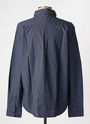 Chemise manches longues imprimé fantaisie bleu TBS homme