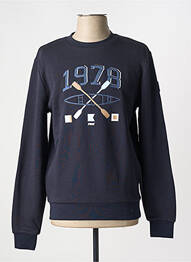 Sweat-shirt stretch manches longues bleu TBS homme