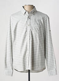 Chemise manches longues imprimé carreaux gris SAINT JAMES homme