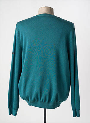 Pull tissage chiné manches longues vert SAINT JAMES femme