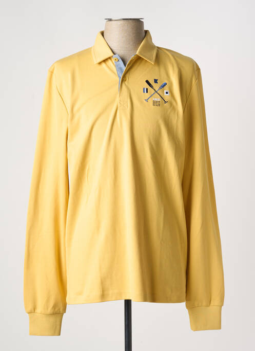 Polo manches longues manches longues jaune TBS homme