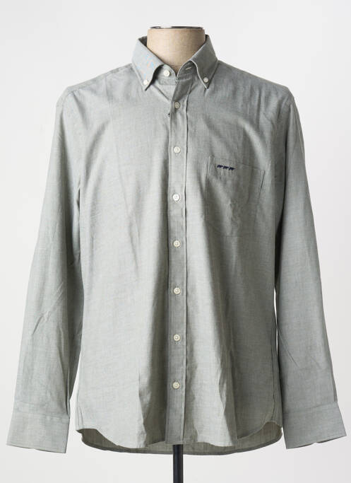 Chemise manches longues coupe cintrée vert MISE AU GREEN homme