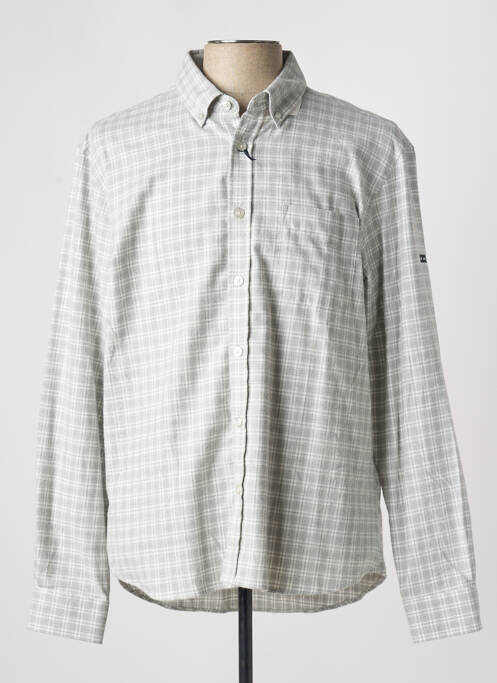 Chemise manches longues coupe cintrée gris SAINT JAMES homme
