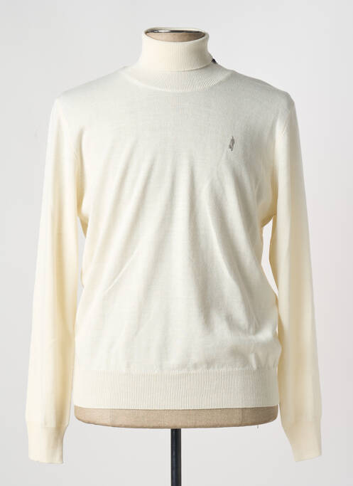 Pull col roulé beige MCLASSICS pour homme
