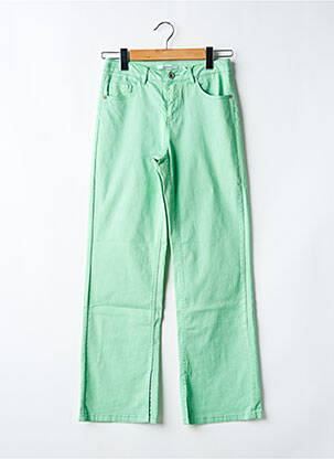 Jeans coupe droite stretch vert GARCIA fille