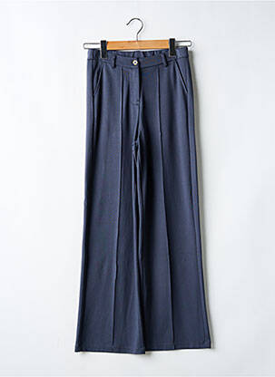Pantalon large tissage popeline bleu GARCIA fille