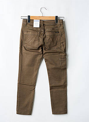Jeans coupe slim stretch taille ajustable vert GARCIA enfant
