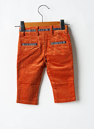 Pantalon droit coupe droite taille ajustable orange BOBOLI garcon