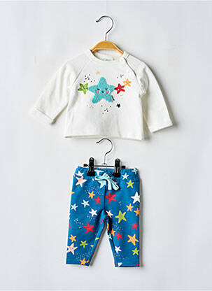 Ensemble pantalon col rond bleu BOBOLI enfant