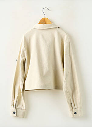 Veste casual col chemisier beige LE TEMPS DES CERISES fille