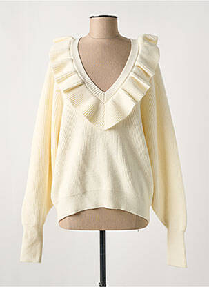Pull stretch manches longues beige MOLLY BRACKEN femme