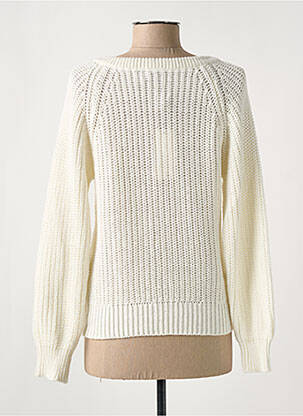 Pull col v manches longues blanc MOLLY BRACKEN femme