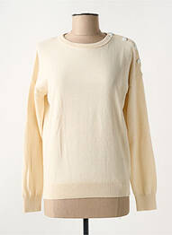 Pull stretch manches longues beige TBS femme