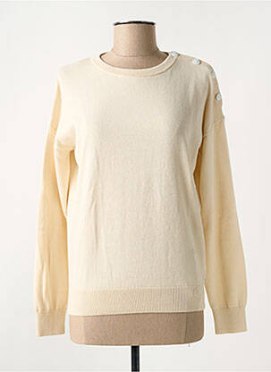 Pull stretch manches longues beige TBS femme