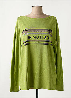 T-shirt manches longues manches longues vert TIMEZONE femme